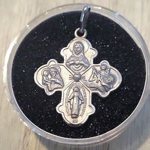 .925 silver Alex & Ani 4-way cross, NWT